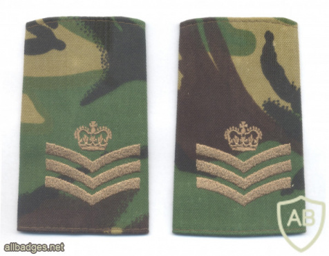 UNITED KINGDOM British Army - Staff Sergeant slip-on shoulder boards ranks, set img51979
