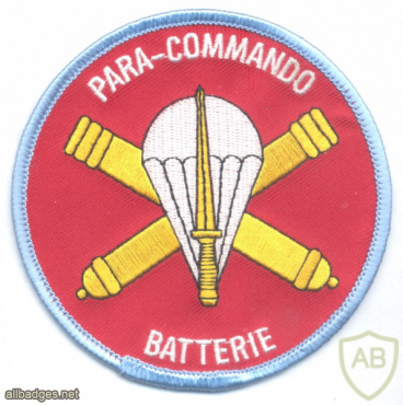 BELGIUM Army Para-Commando Brigade, Field Artillery Battery sleeve patch (1974-present) img52673