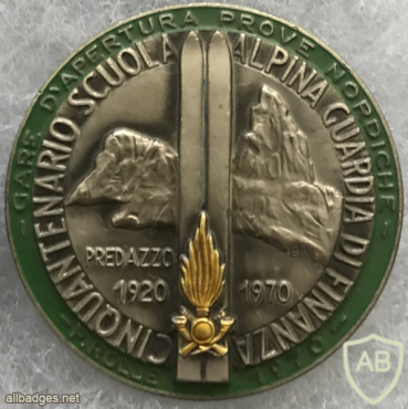 Italy - GDF - 50th Anniversary of the Mountain School medal img53560