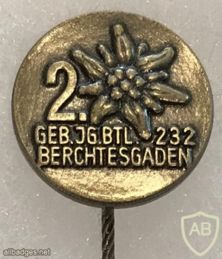Germany - Army - Gebirgsjägerbataillon 232 pin img53625