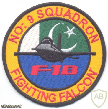 PAKISTAN - Pakistani Air Force - No. 9 Squadron sleeve patch img53662