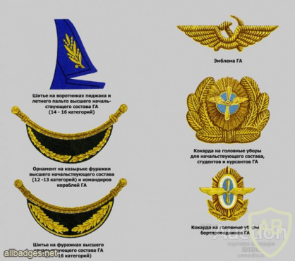 USSR Civil Aviation cap badge img55444
