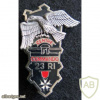 FRANCE 23rd Infantry Regiment commando training center pocket badge