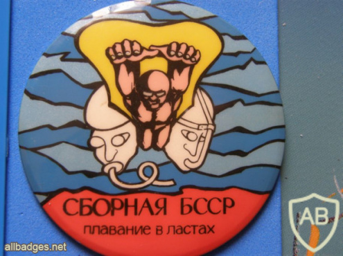 USSR Diving championship competition, Dniprodzerzhynsk 1976, Belarus team badge img57499