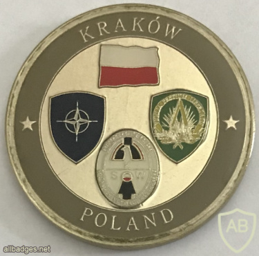 Poland - Military Counterintelligence (SKW) - NATO Exercise Steadfast Illusion Krakow 2011 Challenge Coin img58403