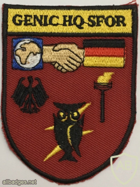 Germany Army GENIC German National Intelligence Cell SFOR HQ Patch img58465