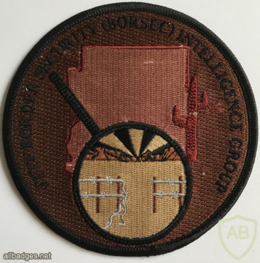 U.S. FBI JTTF Border Security Intelligence Group Patch img58514