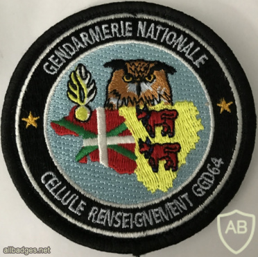France - Gendarmerie - Intelligence Cell (Pyrénées-Atlantiques) Patch img58915