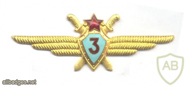 SOVIET UNION Air Force Pilot 3rd Class wing badge, 1950-1961 img59178