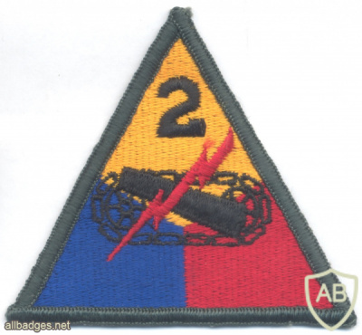 US Army 2nd Armored Division "Hell on Wheels" sleeve patch img59478