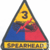 US Army 3rd Armored Division "Spearhead" sleeve patch