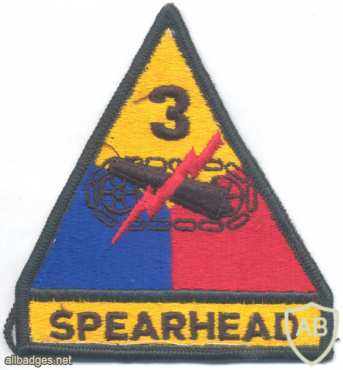 US Army 3rd Armored Division "Spearhead" sleeve patch img59477