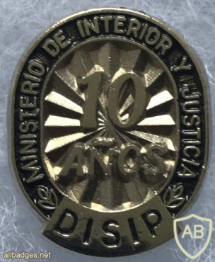 Venezuela - DISIP 10 Years Service Badge img61038