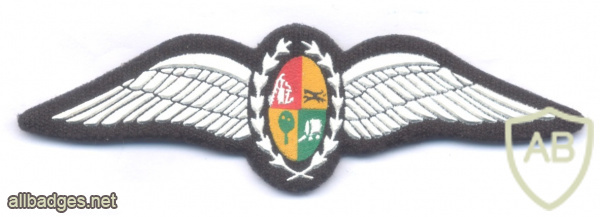SOUTH AFRICA SADF Air Force Pilot wings, 1980s, thermal embossed img61219
