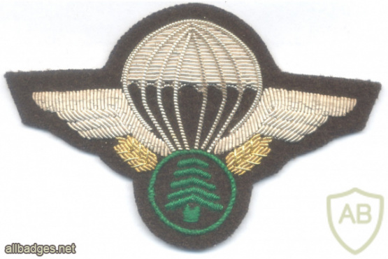 LEBANON Parachutist qualification wings, bullion img61541