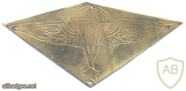 SYRIA Senior Parachutist wings, engraved img61803