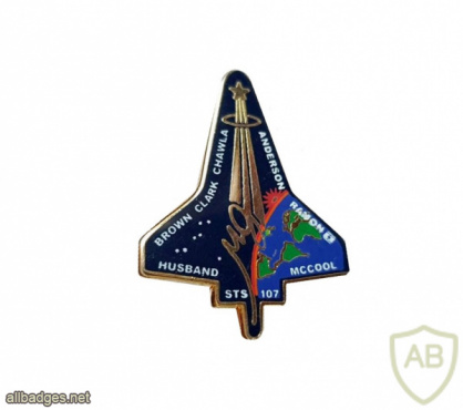 STS-107 Launch Lapel Pin img63536