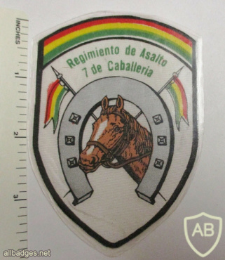 BOLIVIAN ARMY 7 CAVALRY ASSAULT REGIMENT PATCH img63972