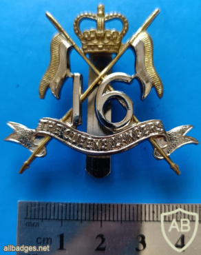 16th The Queen's Lancers cap badge, King's crown img68774