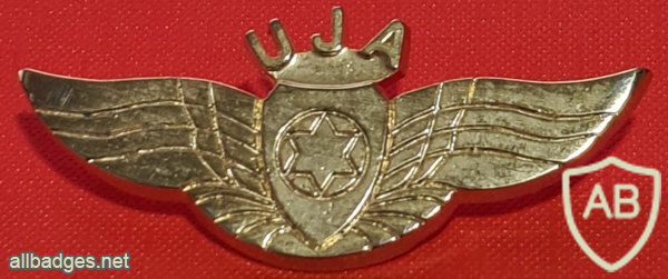 כנפי טייס שהוענקו לתורמים הכבדים ביותר של המגבית היהודית המאוחדת בביקורם בחיל האוויר img69335