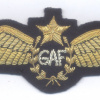 GHANA Air Force pilot qualification wings, bullion img70944