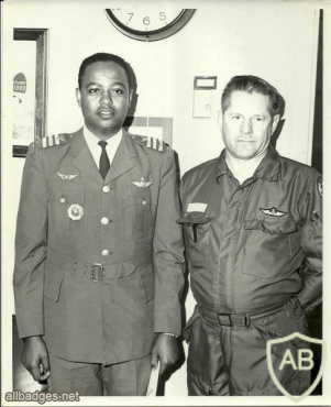 ETHIOPIA Imperial Air Force pilot hat badges, 2 sizes, 1960s-70s img70951