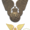 ETHIOPIA Imperial Air Force pilot hat badges, 2 sizes, 1960s-70s